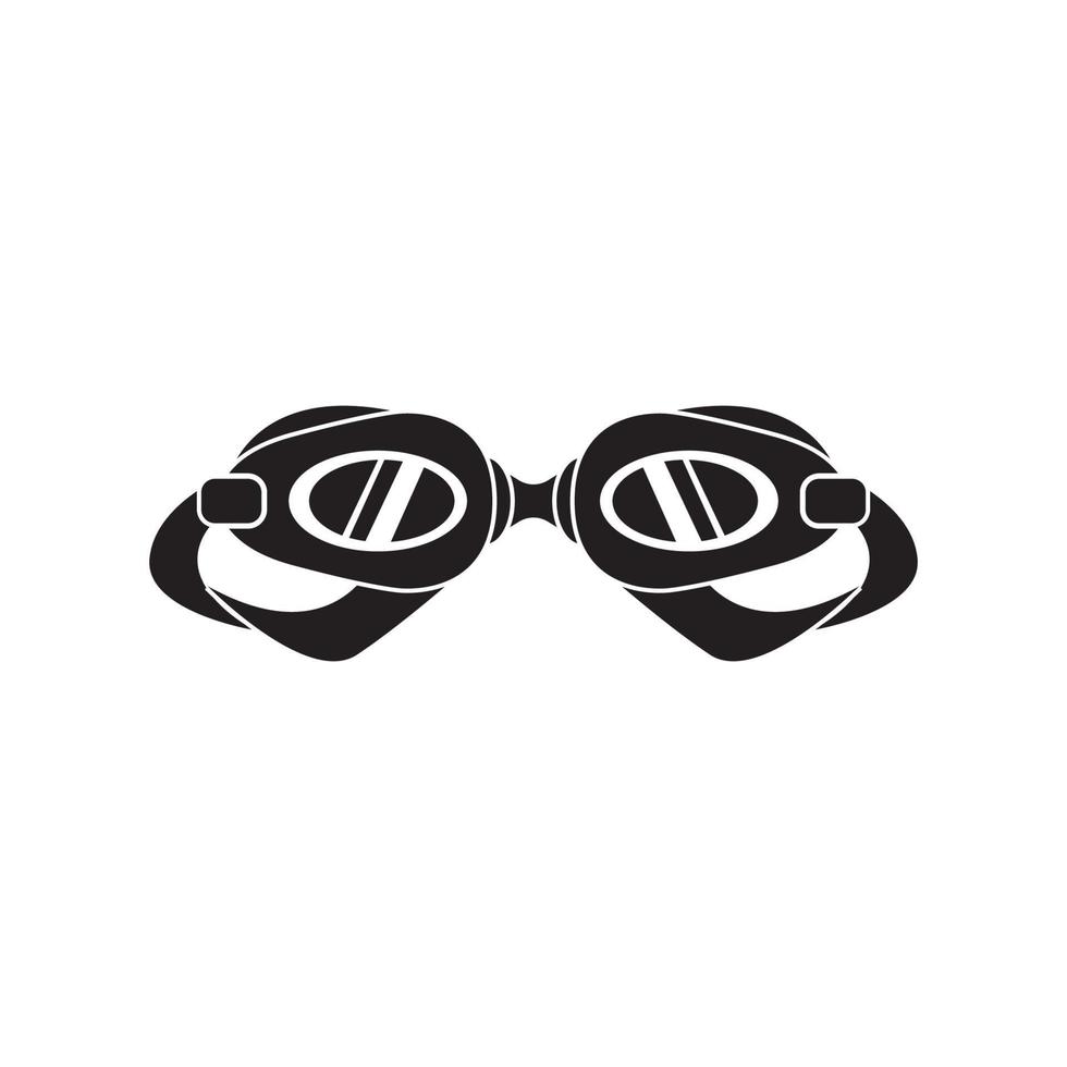 zwemmen stofbril icoon symbool, illustratie ontwerp sjabloon. vector