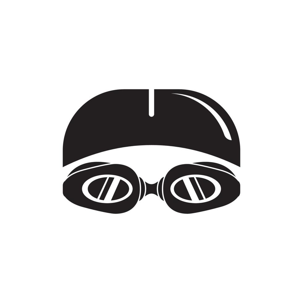 zwemmen stofbril icoon symbool, illustratie ontwerp sjabloon. vector