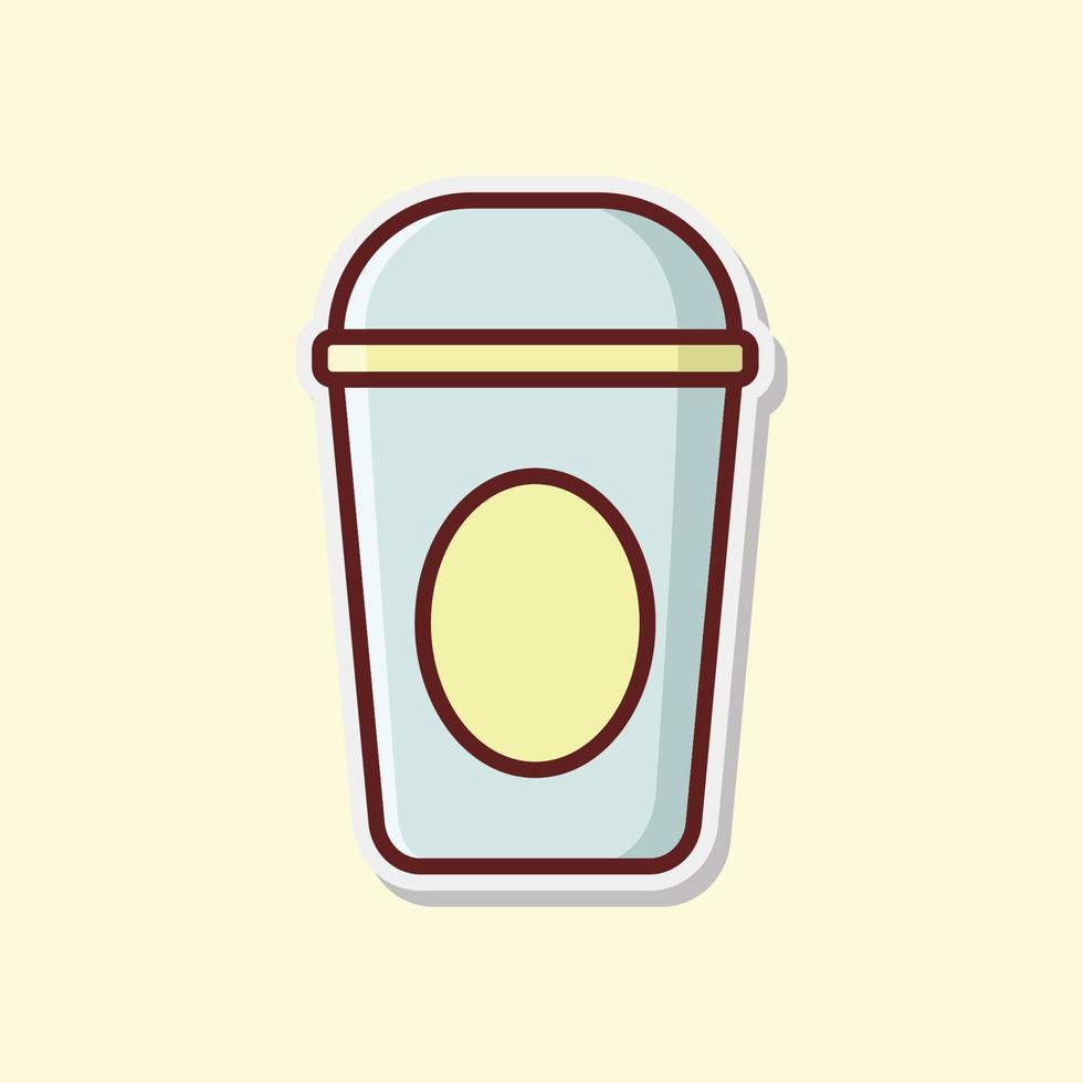 kop van koffie icoon vector ontwerp sjabloon