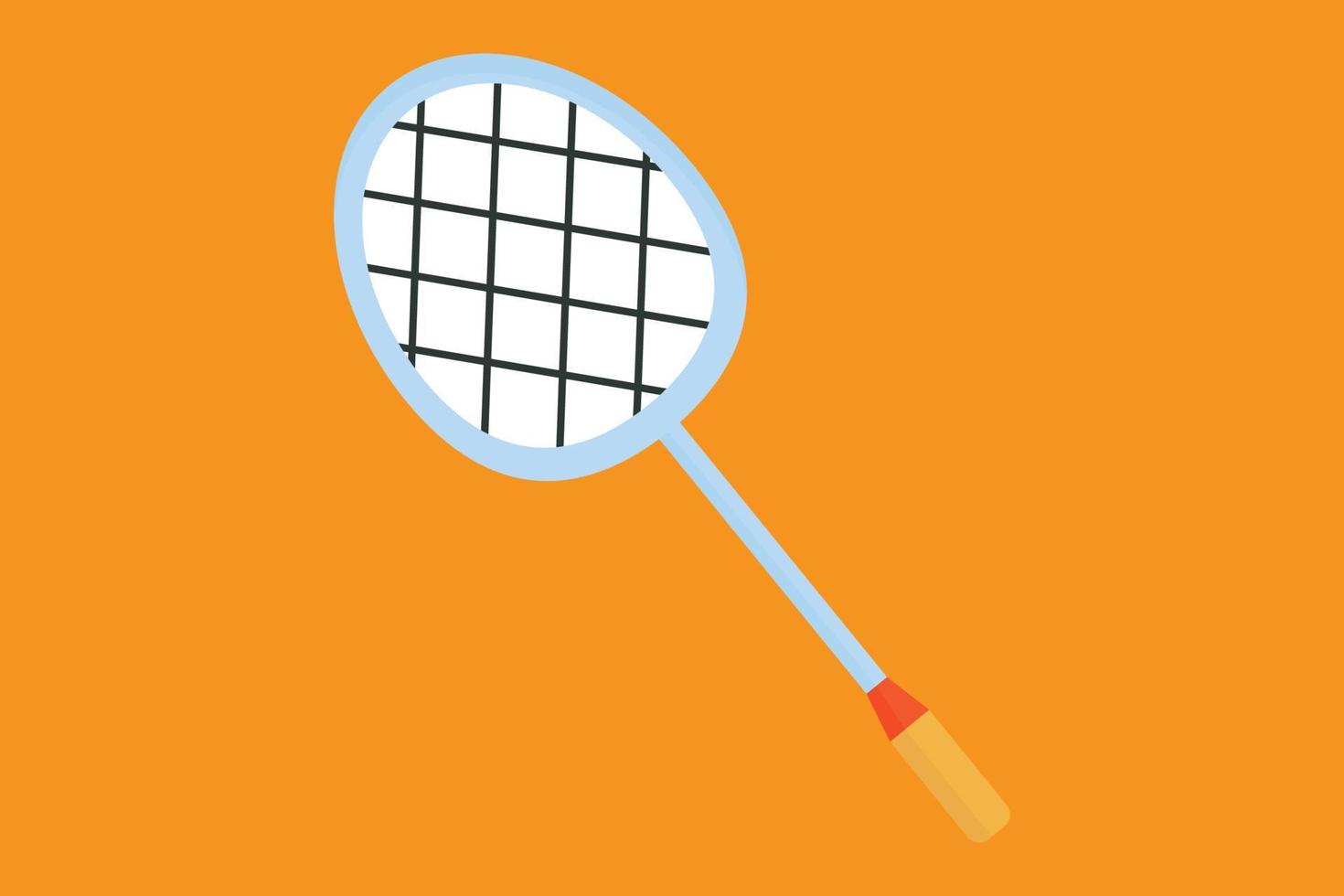 badminton racket icoon illustratie. icoon verwant naar badminton, sport. vlak icoon stijl. gemakkelijk vector ontwerp bewerkbare