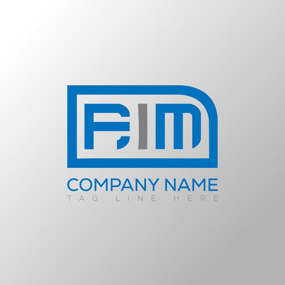 fim brief logo creatief ontwerp. fim uniek ontwerp. vector