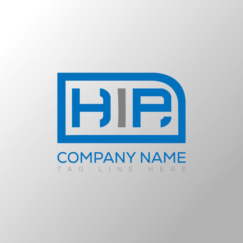 heup brief logo creatief ontwerp. heup uniek ontwerp. vector