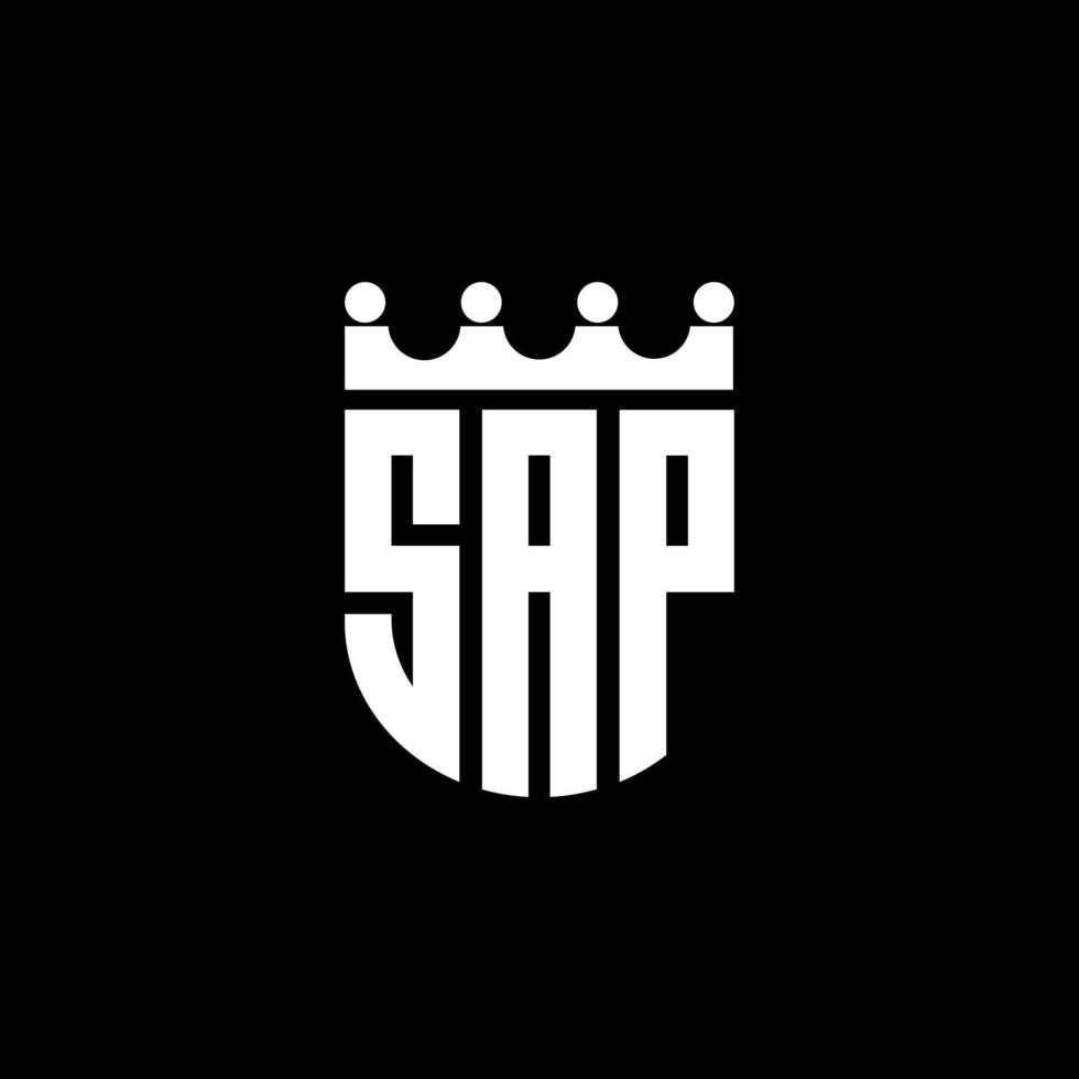 sap brief logo ontwerp in illustratie. vector logo, schoonschrift ontwerpen voor logo, poster, uitnodiging, enz.