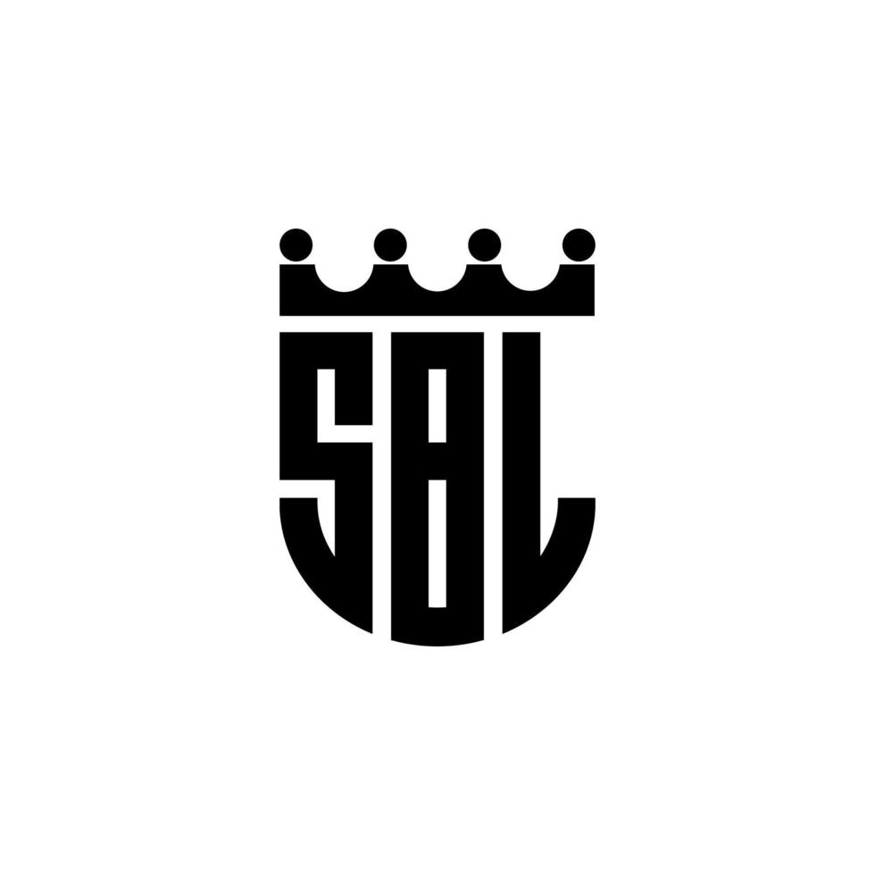 sbl brief logo ontwerp in illustratie. vector logo, schoonschrift ontwerpen voor logo, poster, uitnodiging, enz.