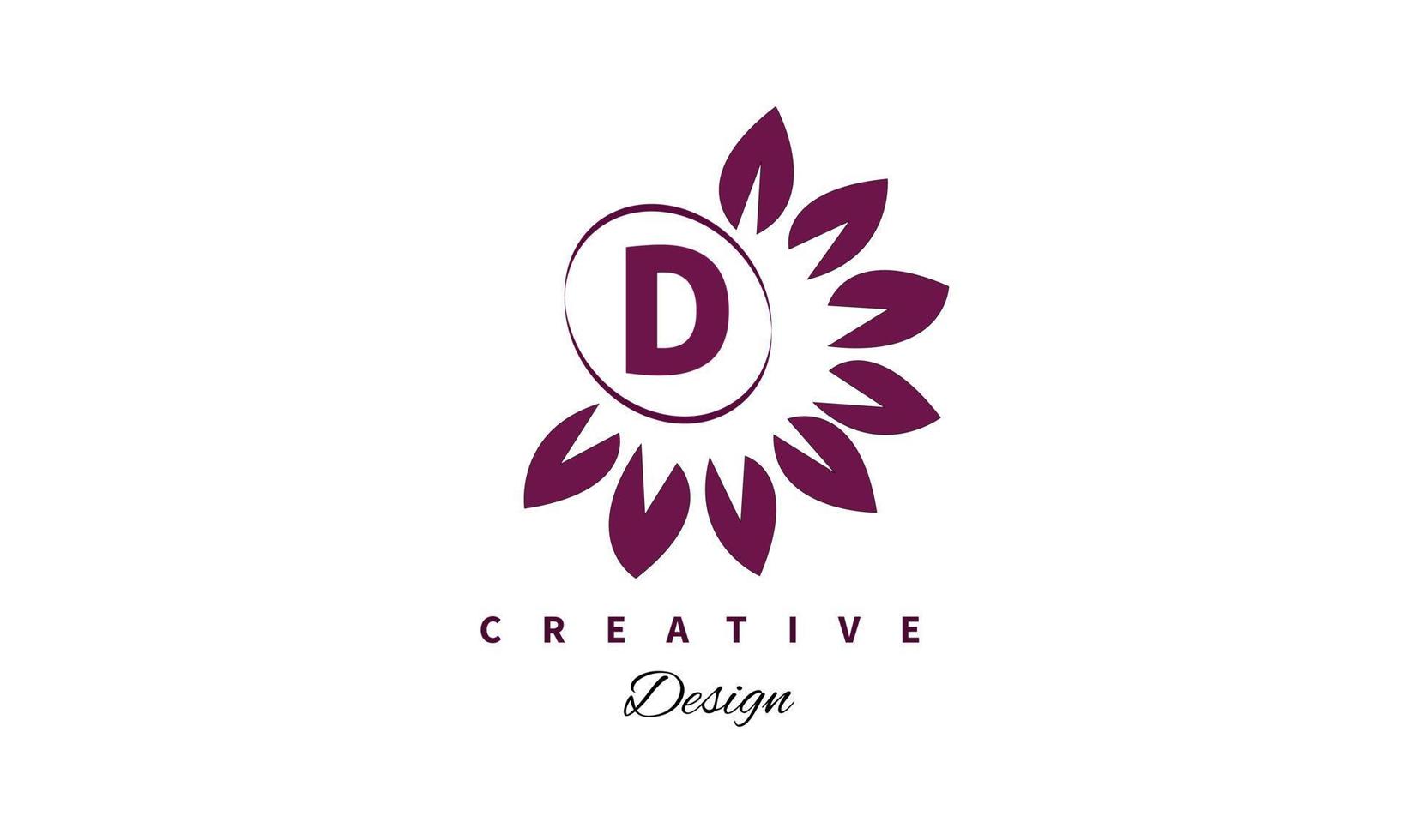 d logo ontwerp vector