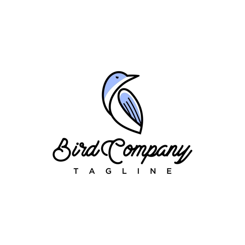 ijsvogel vogel logo ontwerp. geweldig een ijsvogel vogel logo. een ijsvogel vogel logo. vector