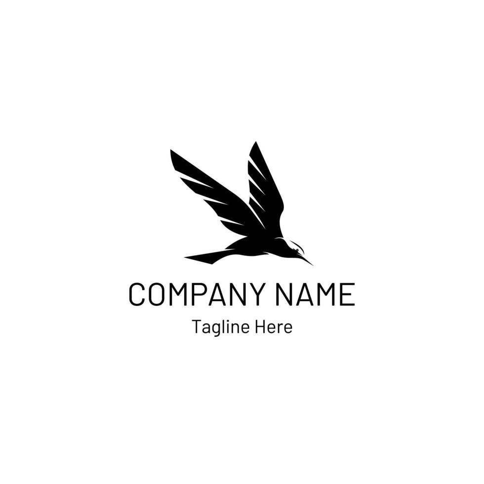 sterna paradijs logo ontwerp icoon. sterna vogel ontwerp inspiratie. artic vogel logo ontwerp sjabloon. vogel dier symbool logo. vector