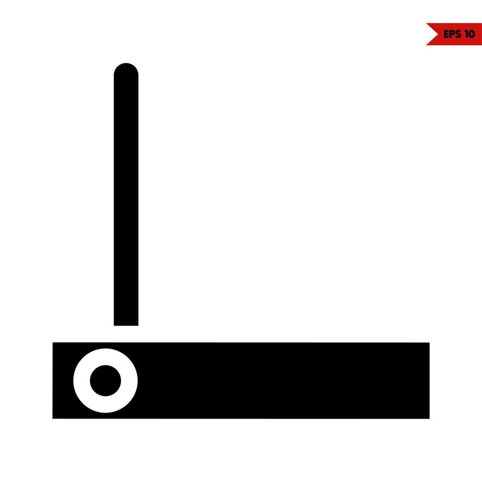 router glyph-pictogram vector