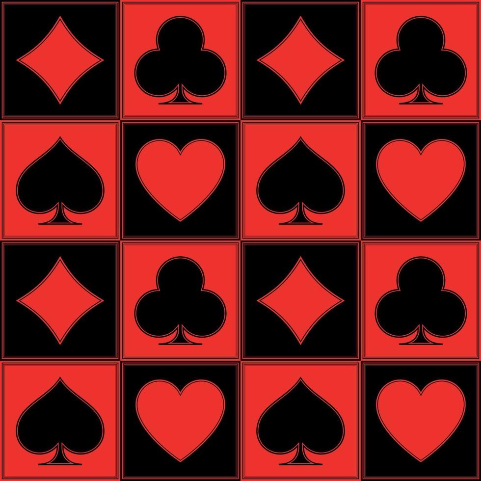 poker patroon vector ontwerp