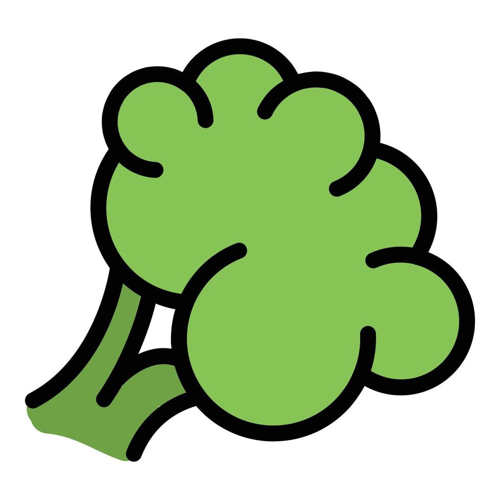 broccoli eiwit icoon vector vlak