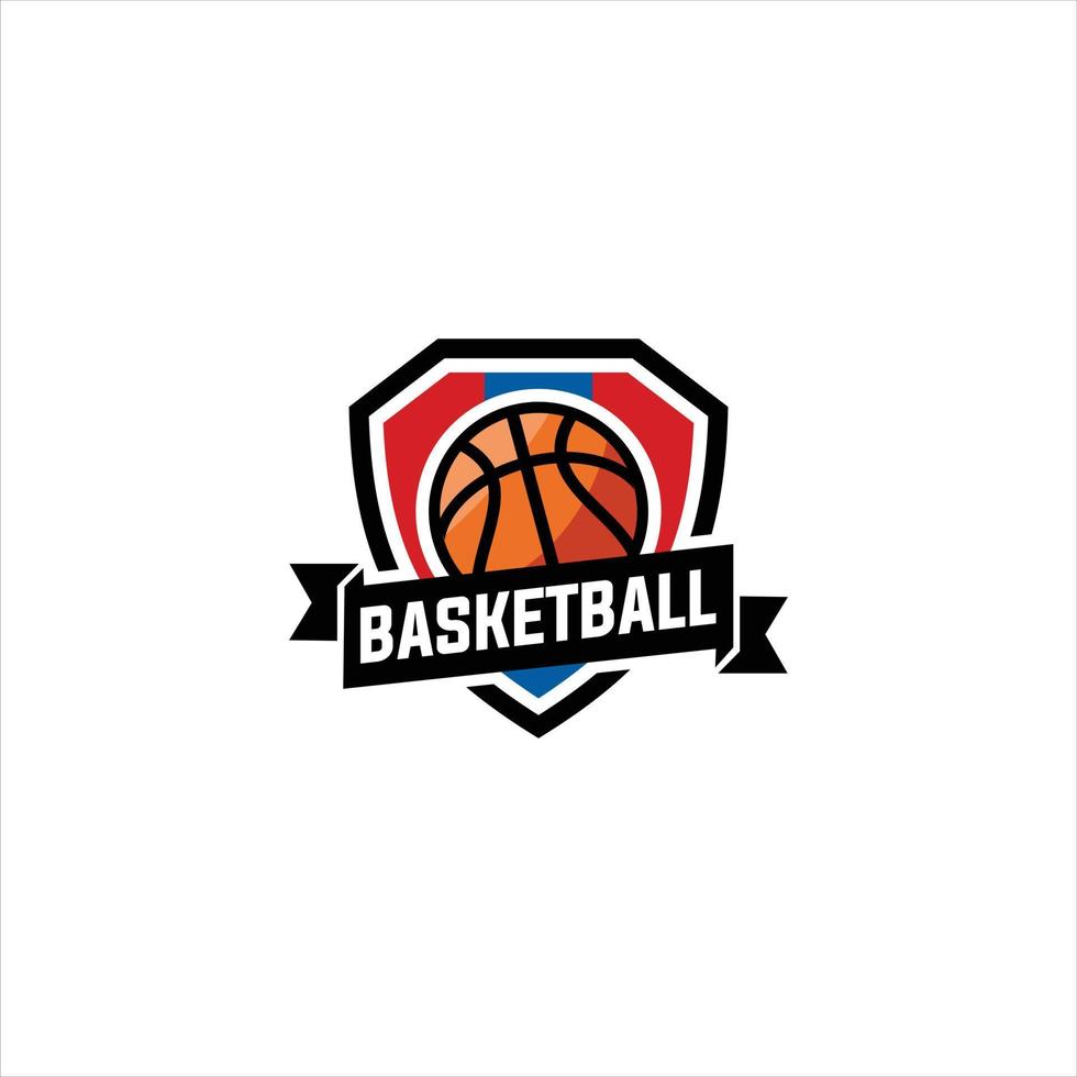 basketbal logo's, emblemen, etiketten en ontwerp elementen. geïsoleerd vector illustratie