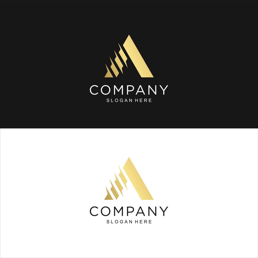 logo een abstract modern concept doopvont identiteit vector