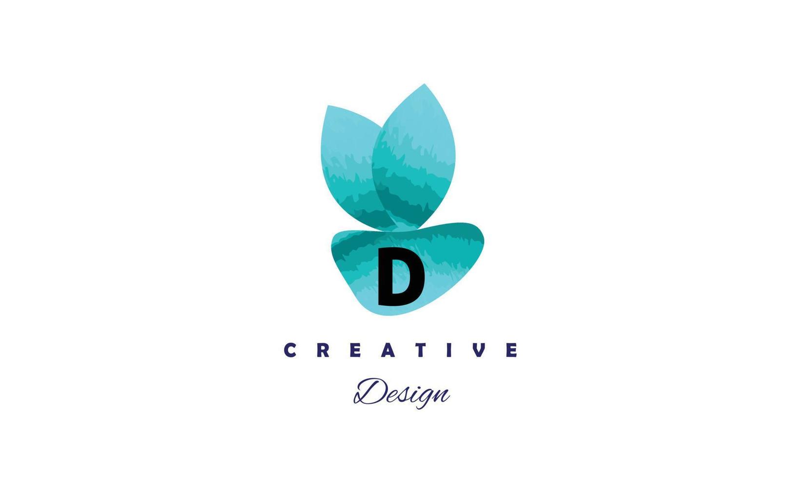 d logo ontwerp vector