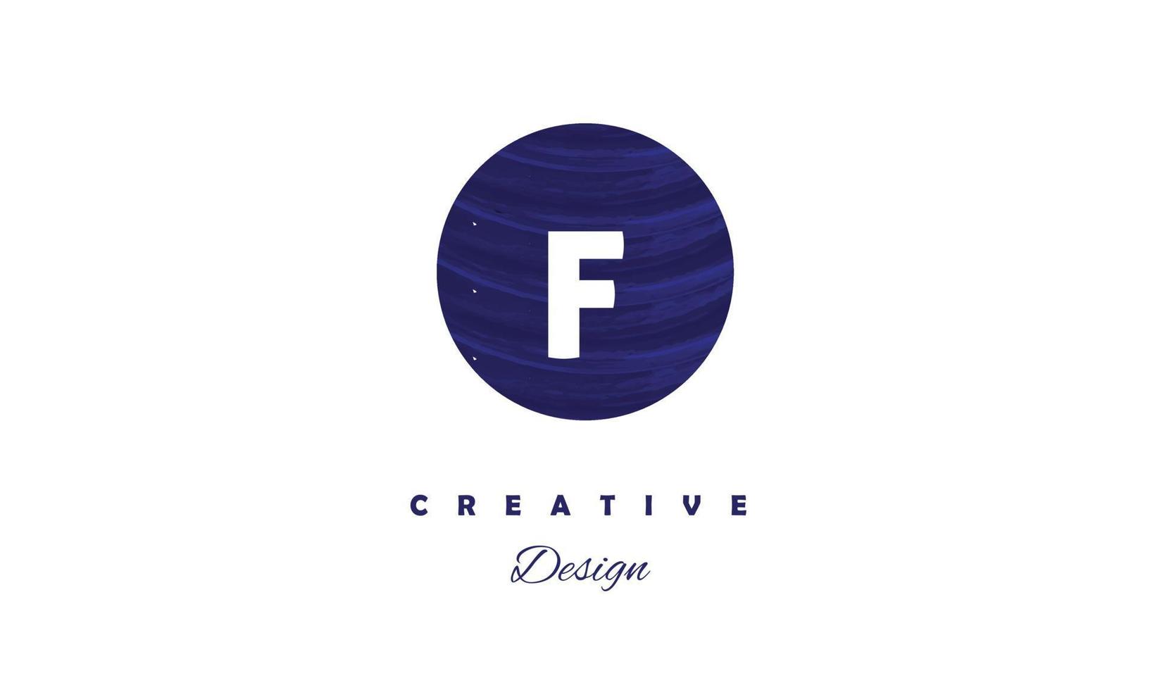 f alfabet ontwerp vector met water kleur borstel icoon creatief modern modieus logo Aan wit achtergrond