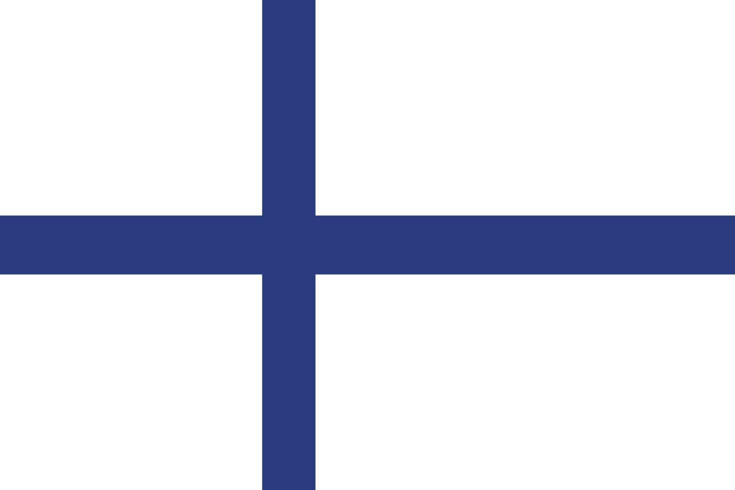 vector illustratie van de Finland vlag vrij vector