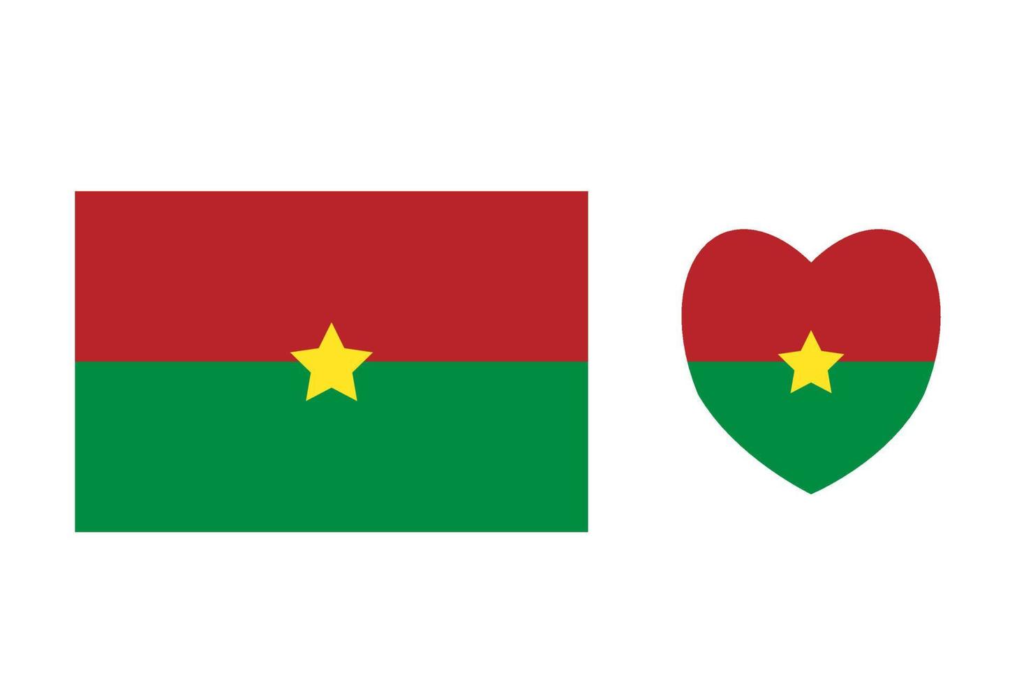 Burkina faso officieel vlag vrij vector