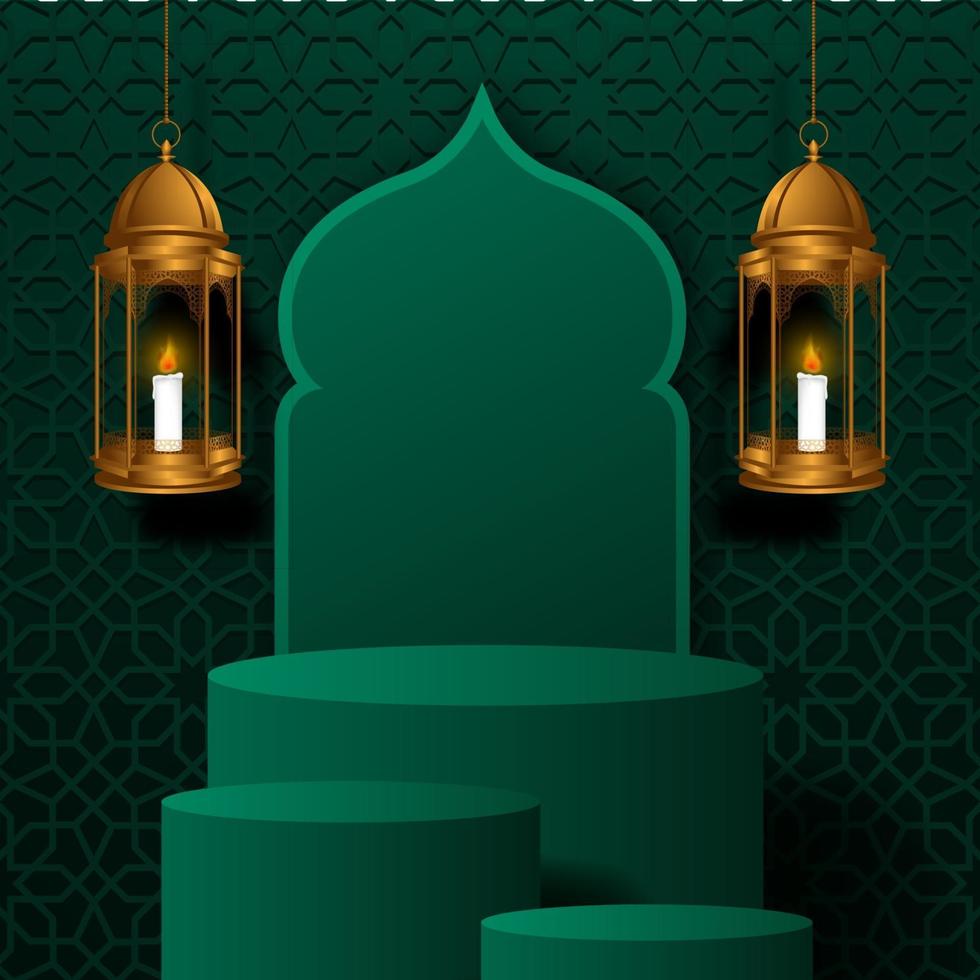 ramadan kareem mubarak poster banner vector