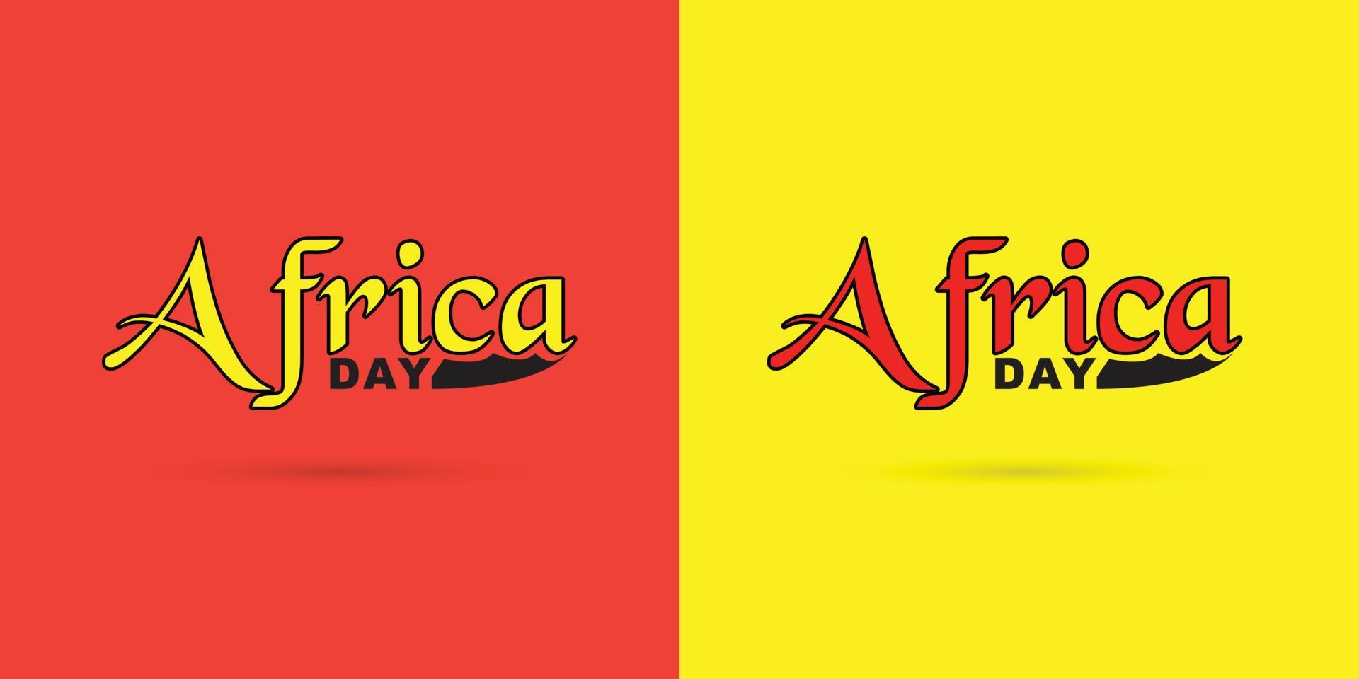Afrika dag, tekst ontwerp concept vector