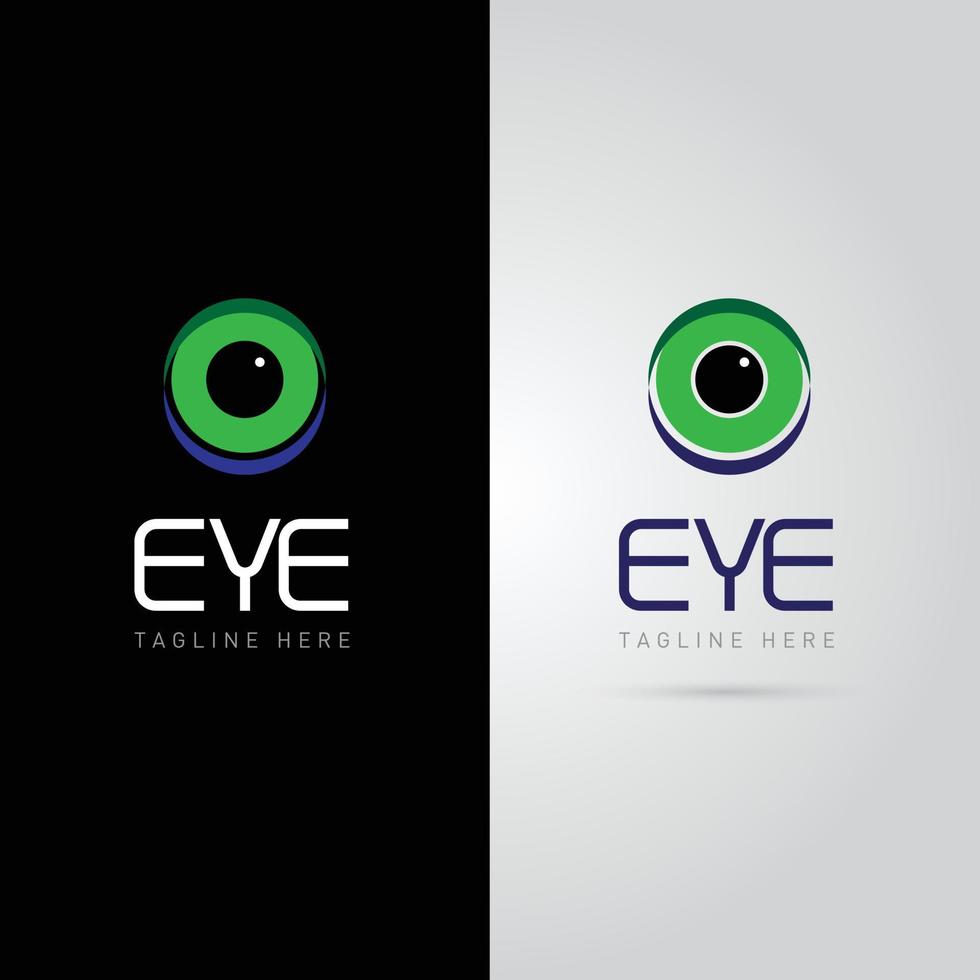 creatief oog concept logo ontwerpsjabloon vector