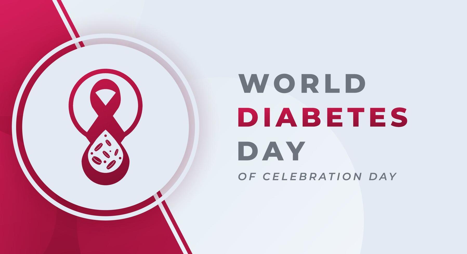 wereld diabetes dag viering vector ontwerp illustratie voor achtergrond, poster, banier, reclame, groet kaart