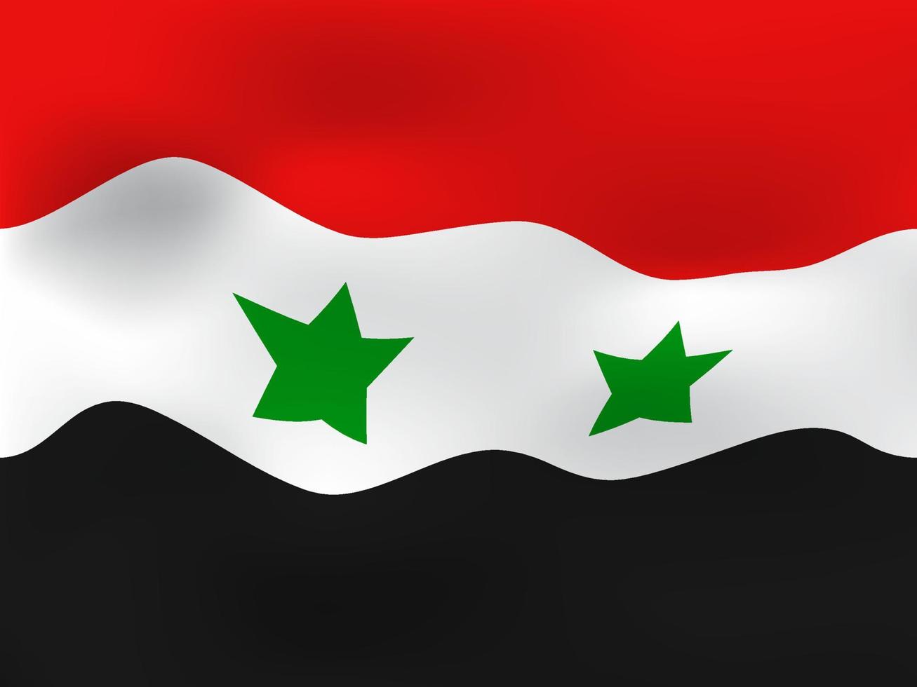 Syrië vlag ontwerp vector, Syrië nationaal embleem ontwerp vector