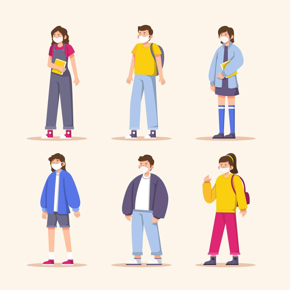 student karakter ontwerp vector