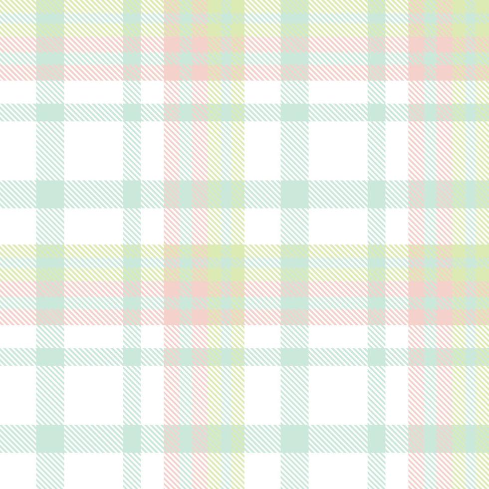 pastel plaid patroon naadloos textiel is geweven in een gemakkelijk twill, twee over- twee onder de kromtrekken, oprukkende een draad Bij elk slagen voor. vector