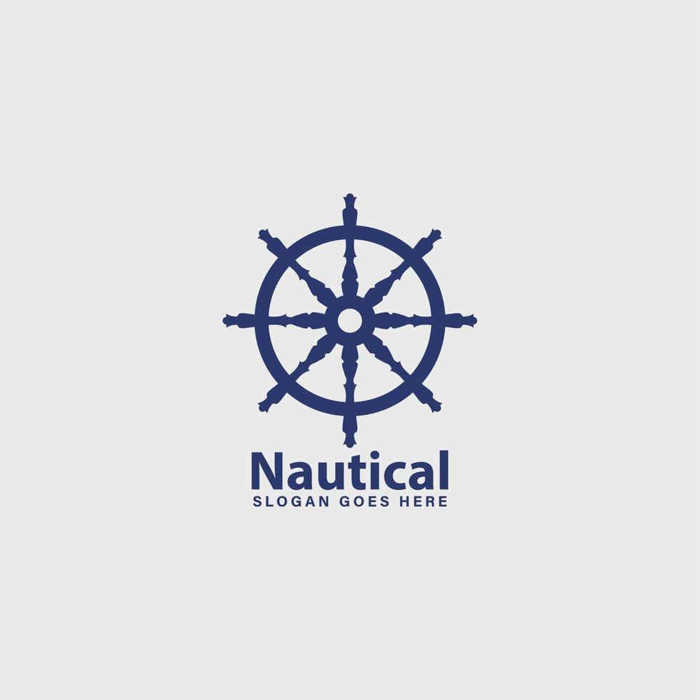 nautische matroos embleem, marine marinier logo gemakkelijk ontwerp vector