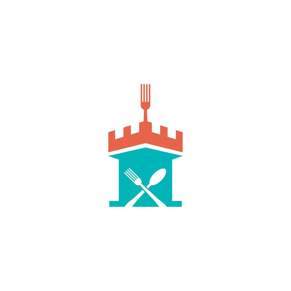 kasteel logo voor een kasteel gebouw logo bedrijf vector