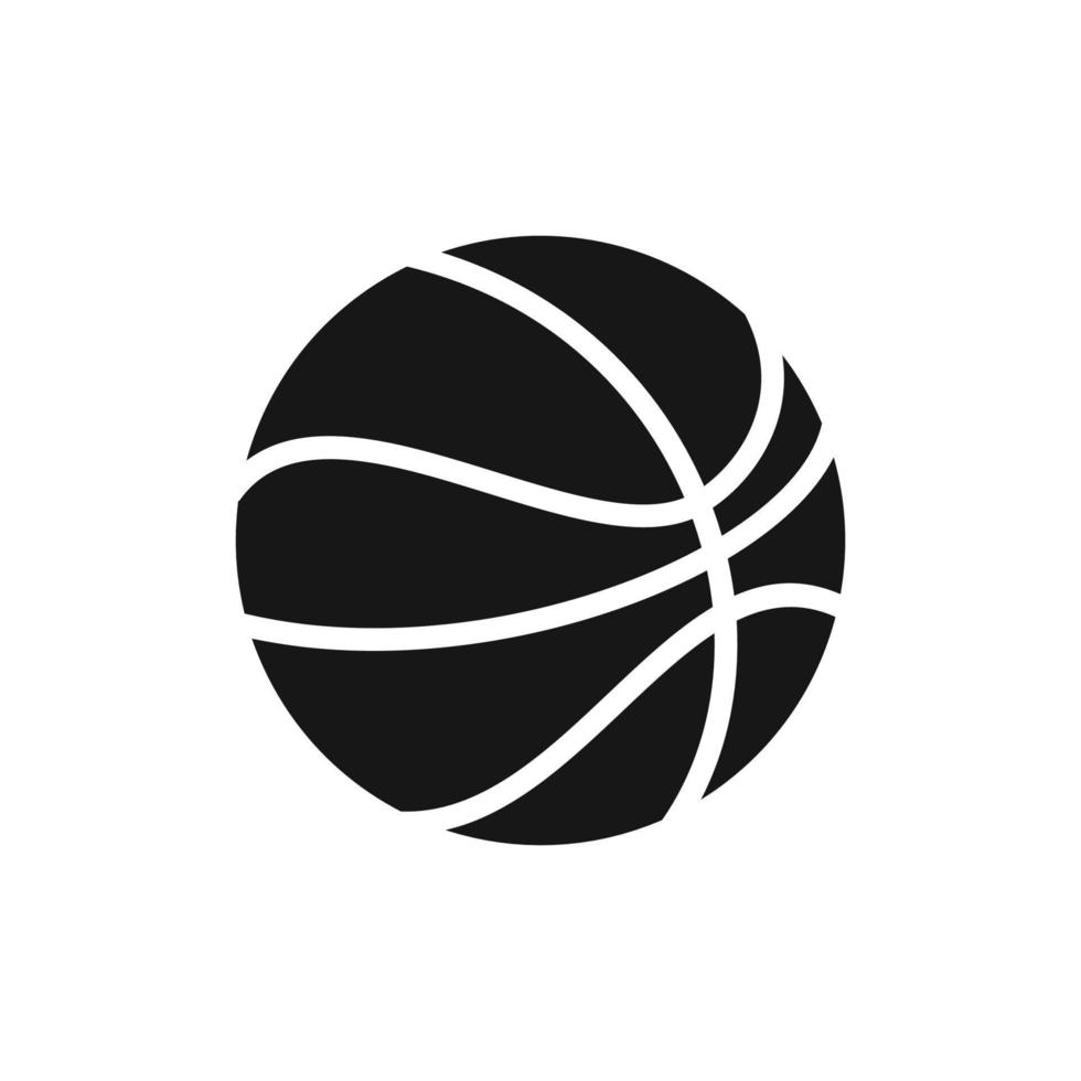 basketbal bal icoon geïsoleerd Aan wit achtergrond vector