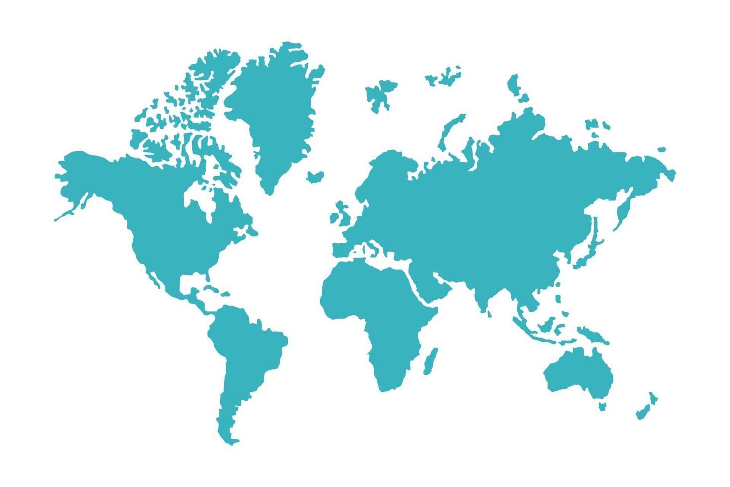 blauwe wereldkaart vector