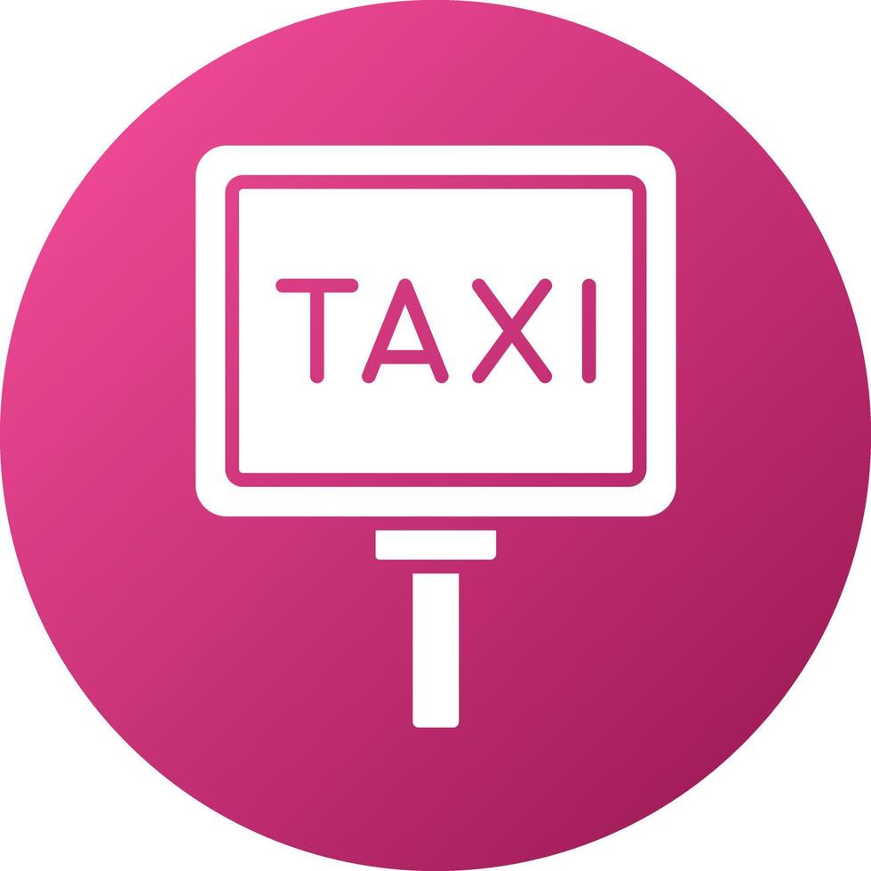 taxi signaal icoon stijl vector