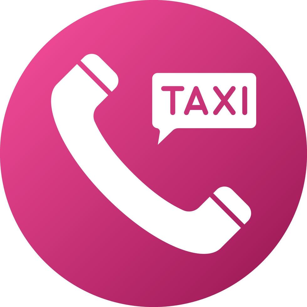 telefoontje taxi icoon stijl vector