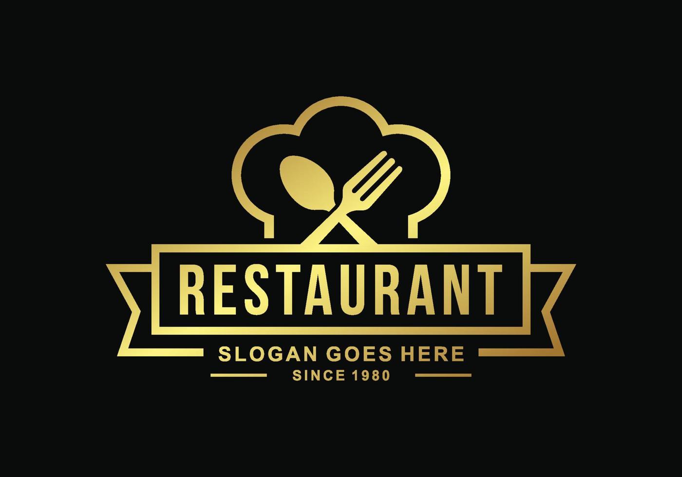 restaurant logo sjabloon ontwerp vector