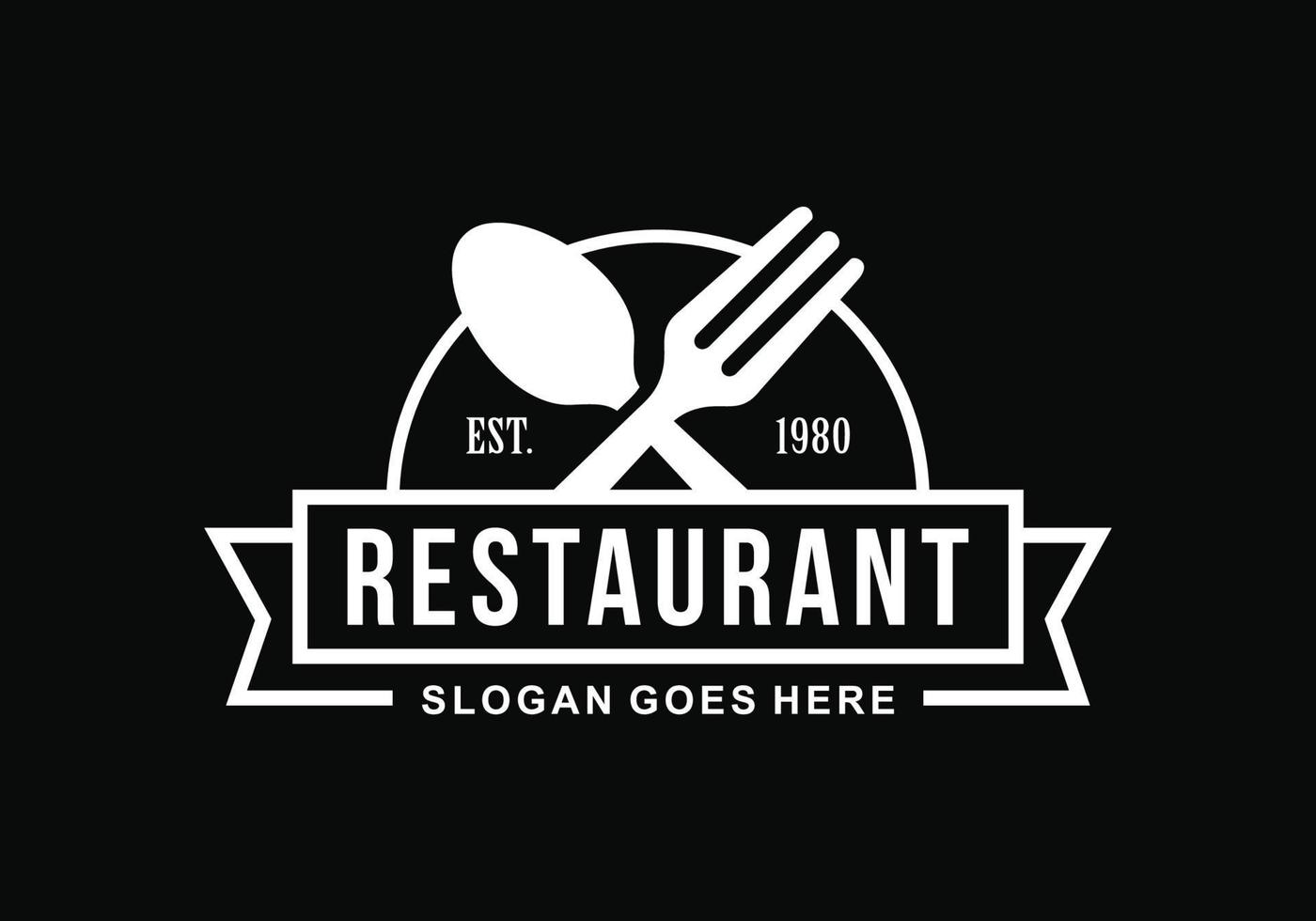 restaurant logo sjabloon ontwerp vector