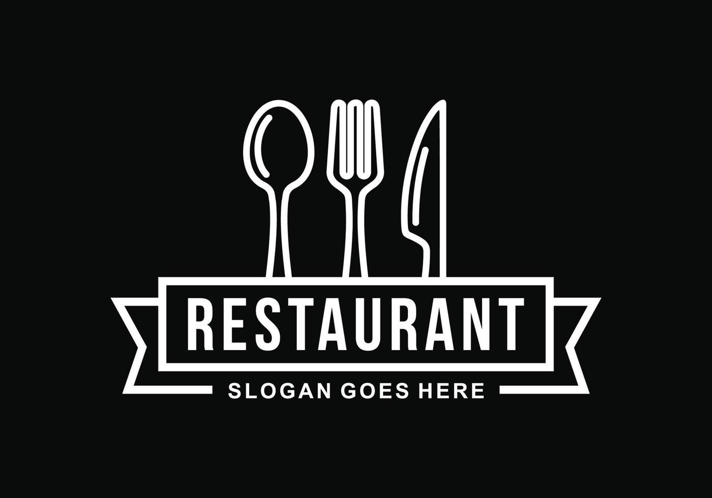 restaurant logo sjabloon ontwerp vector