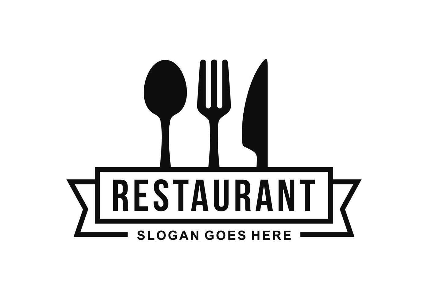 restaurant logo sjabloon ontwerp vector