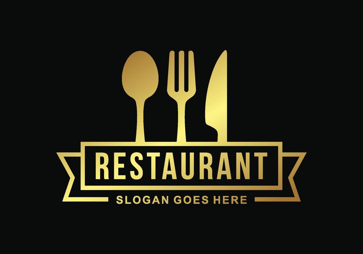 restaurant logo sjabloon ontwerp vector