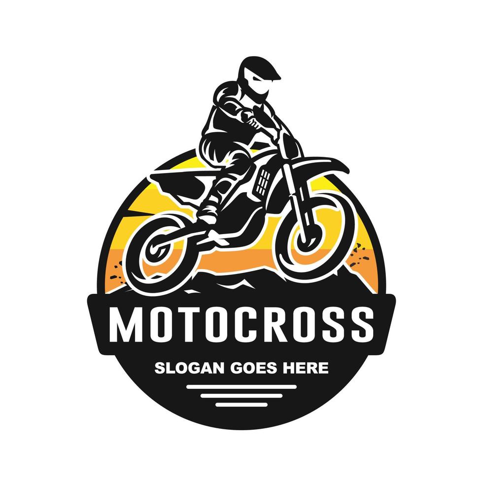 motorcross logo sjabloon ontwerp vector