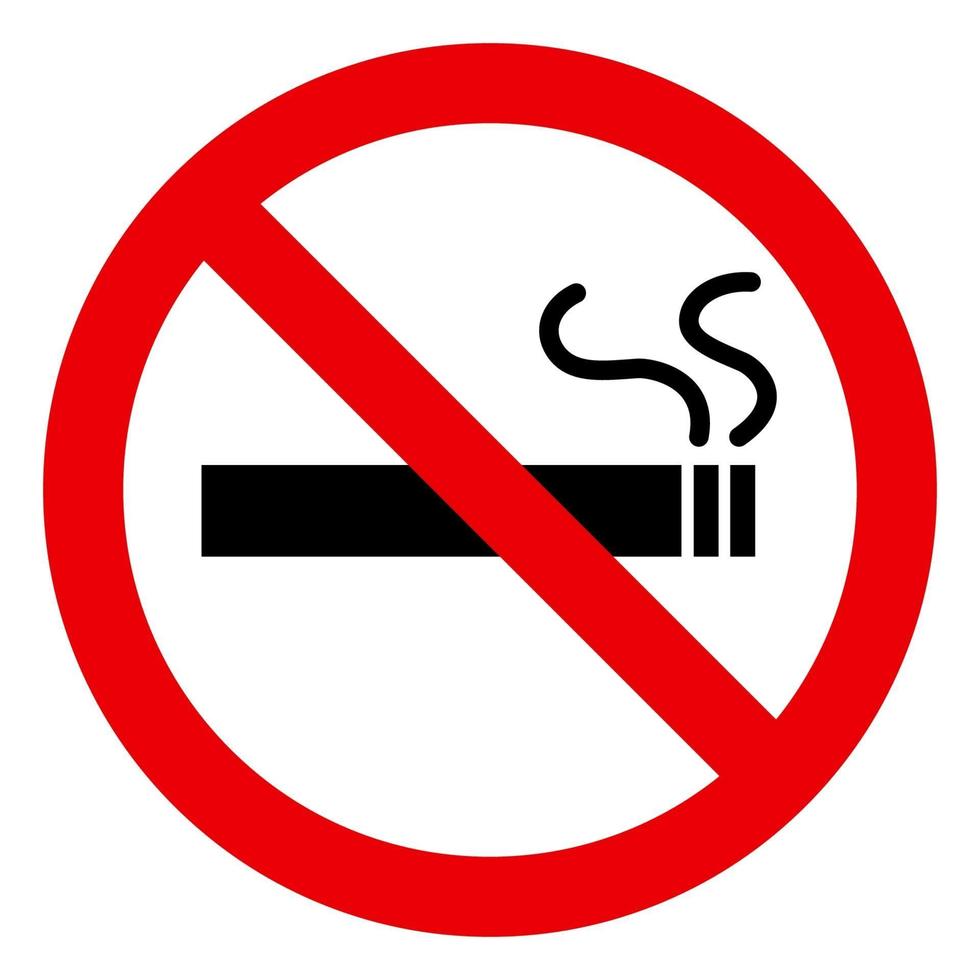 niet roken vector ontwerp