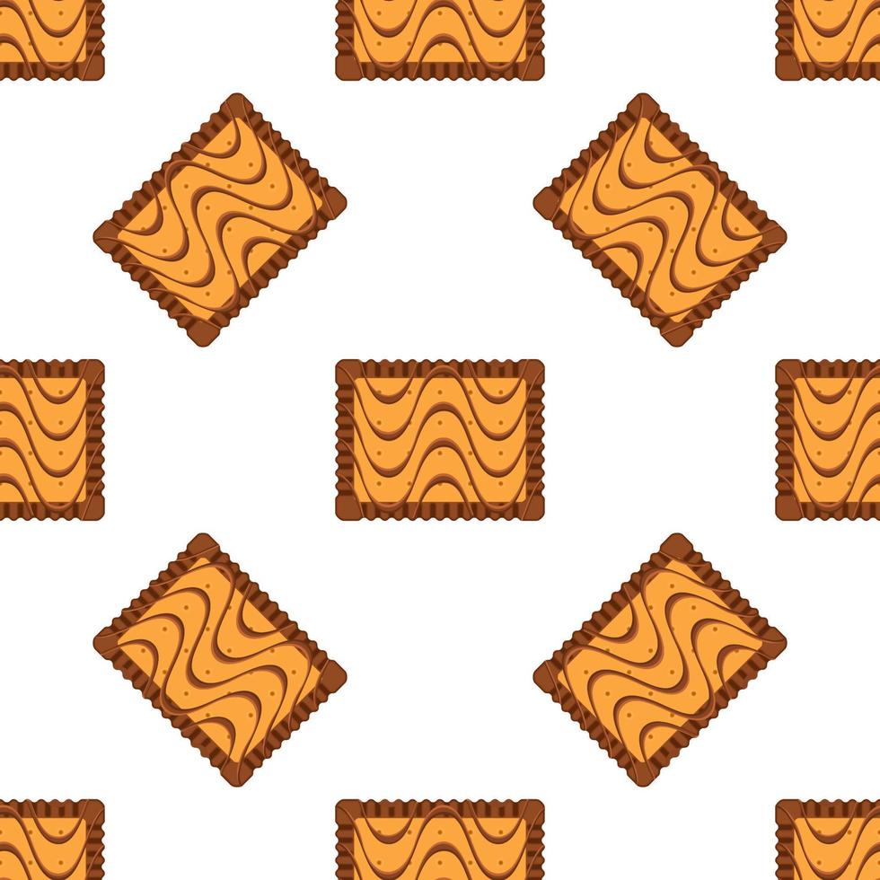 patroon eigengemaakt koekje verschillend smaak in gebakje biscuit vector