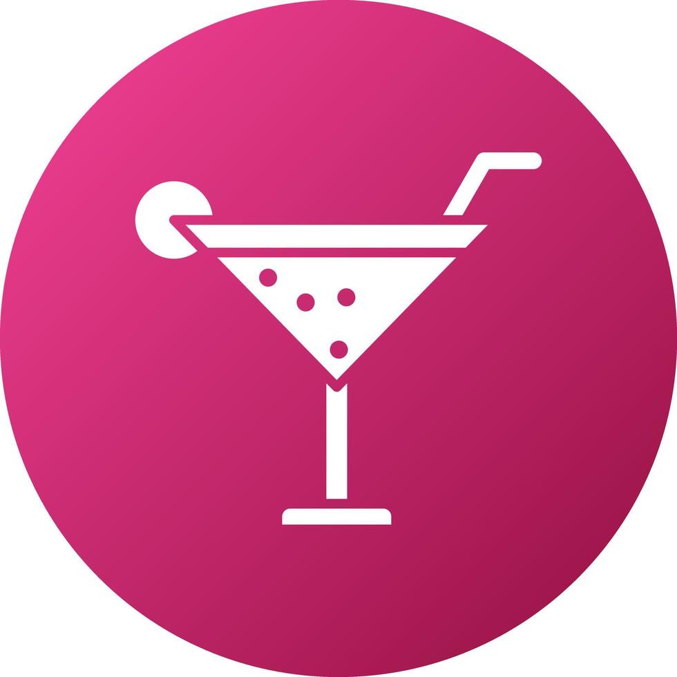 cocktail pictogramstijl vector
