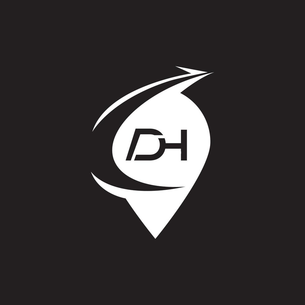alfabet brieven icoon logo hd of dh vector