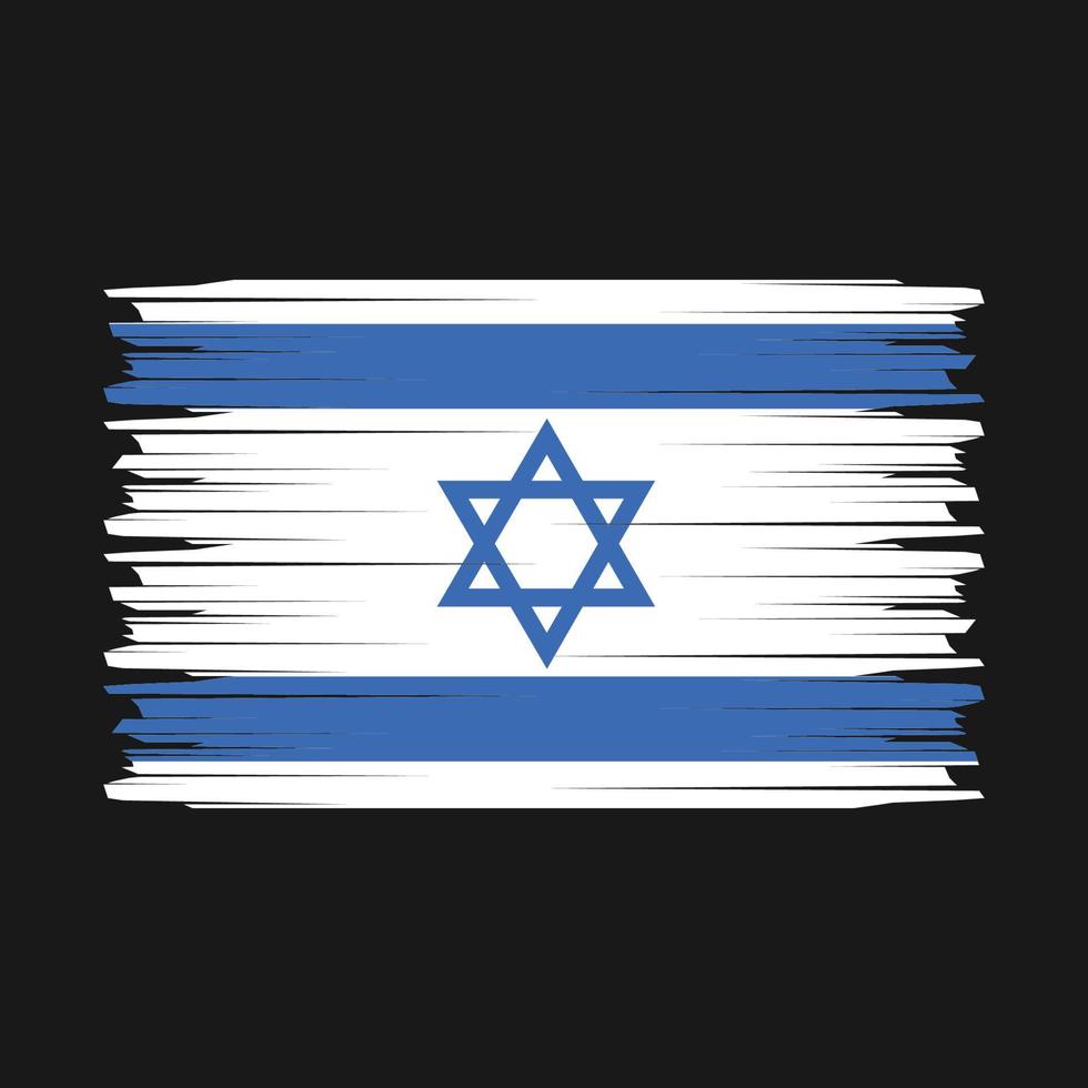 Israël vlag borstel vector