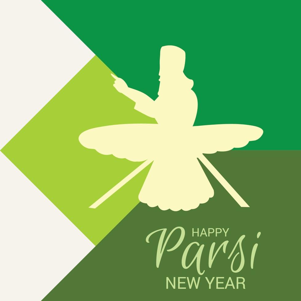 illustratie van een achtergrond voor parsi nieuwjaar. vector