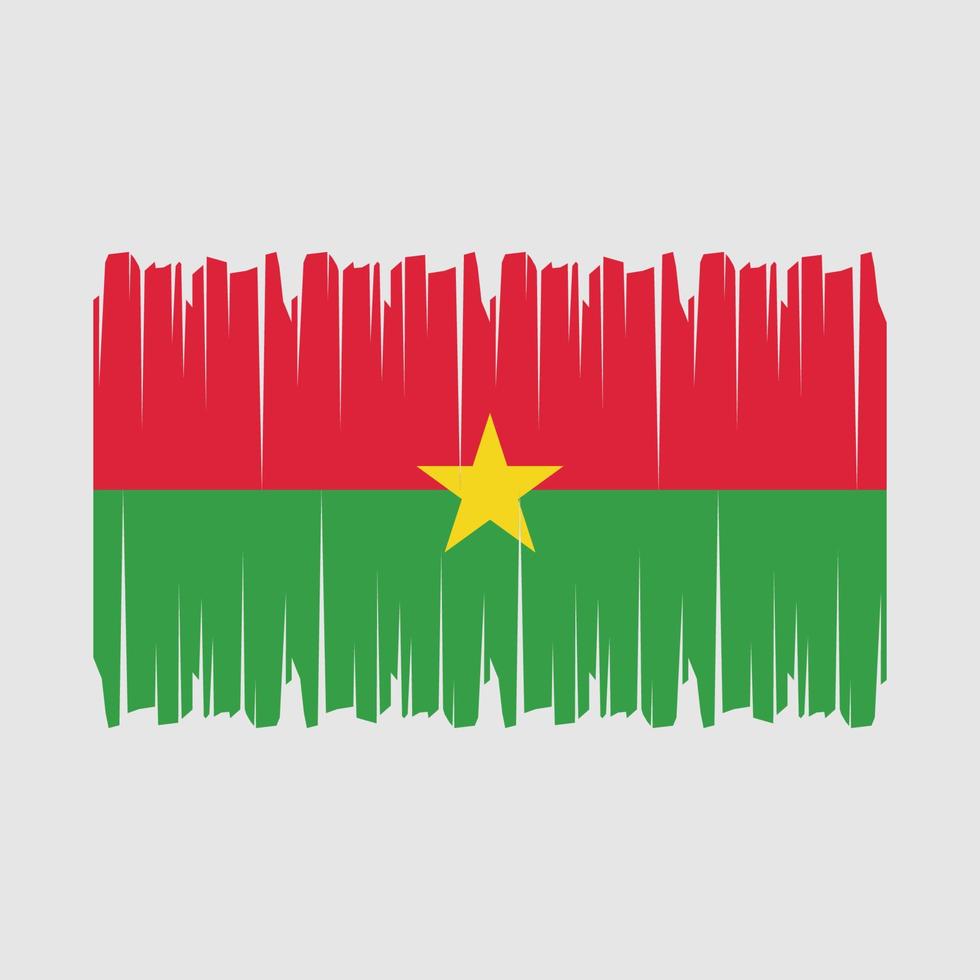 Burkina faso vlag borstel vector