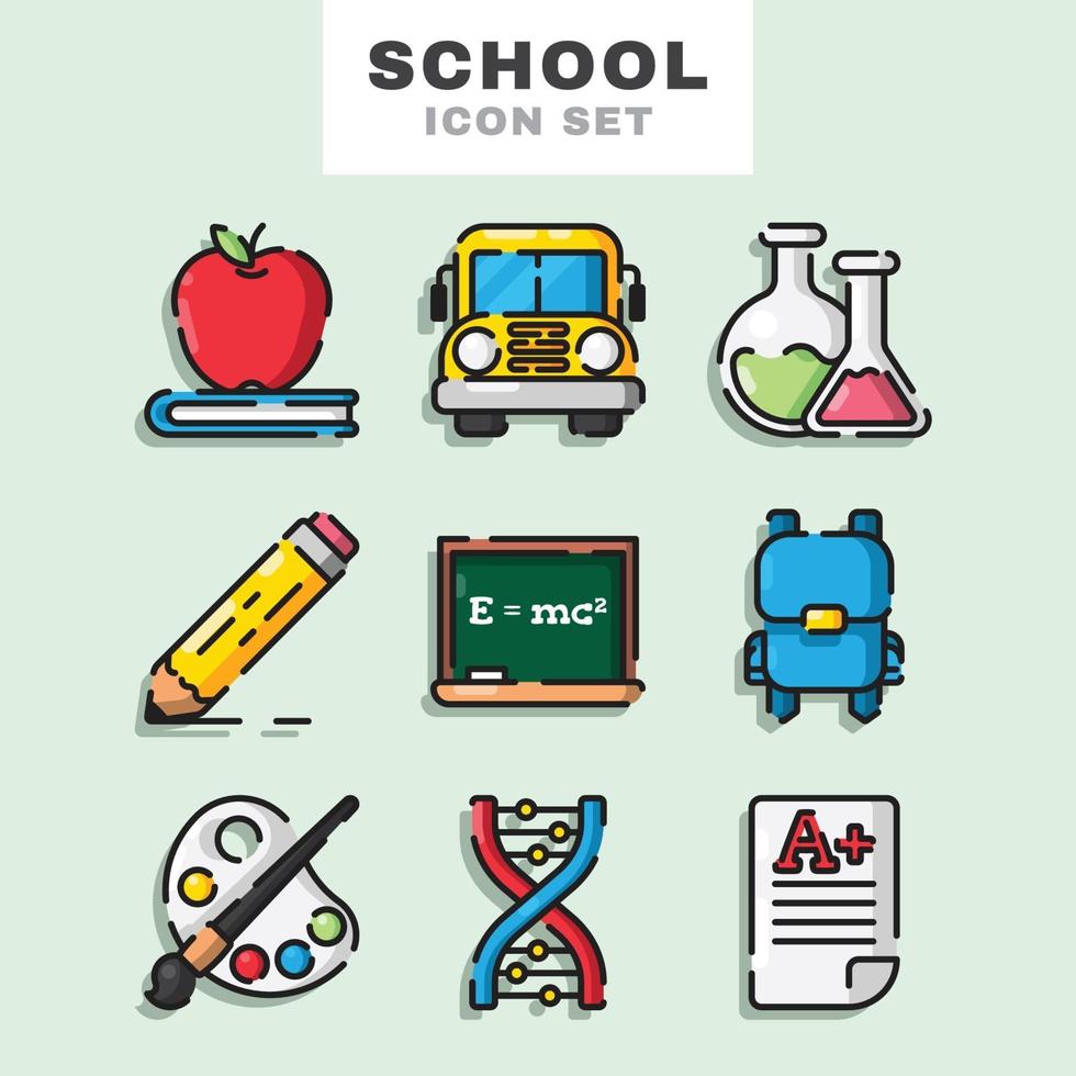 school pictogramserie vector