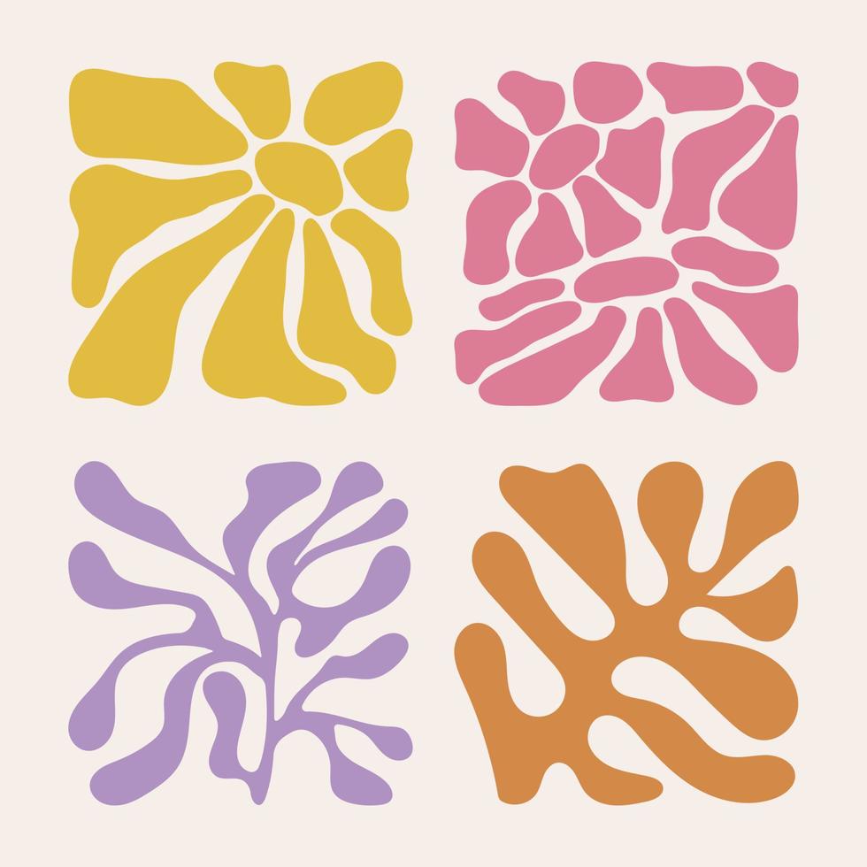 minimaal abstract botanisch elementen reeks vector