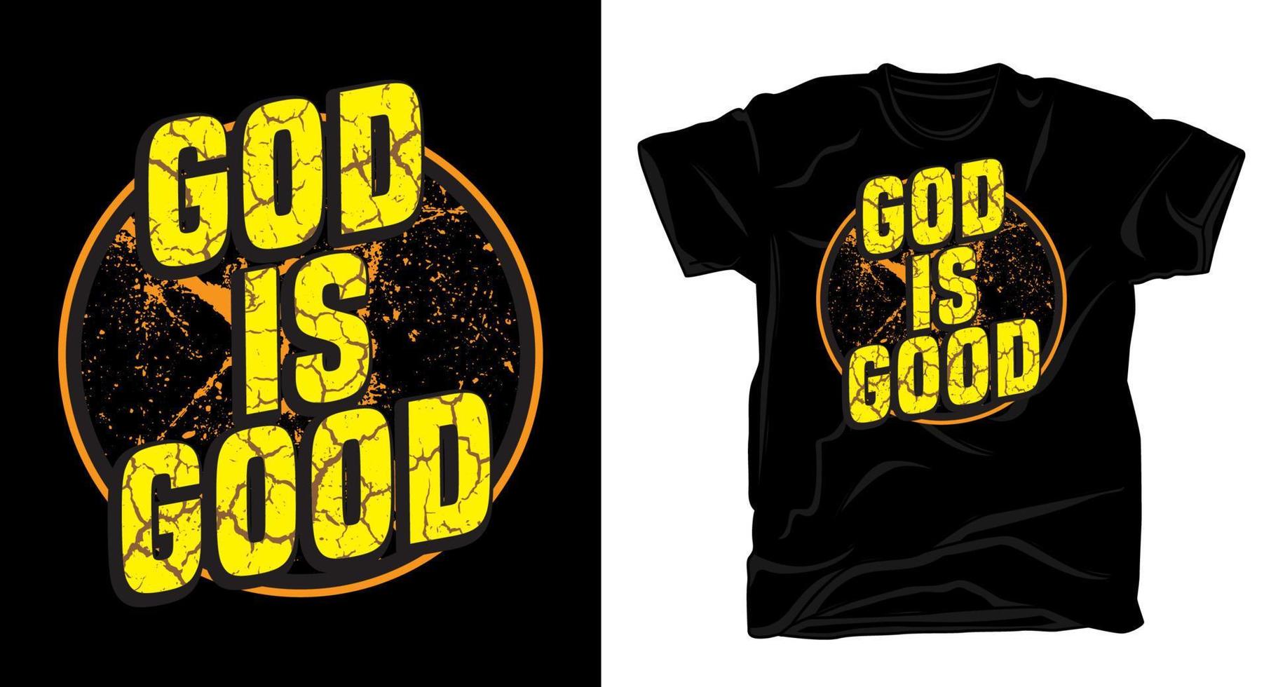 god is mooi zo grunge stijl christen motiverende typografie t overhemd ontwerp vector
