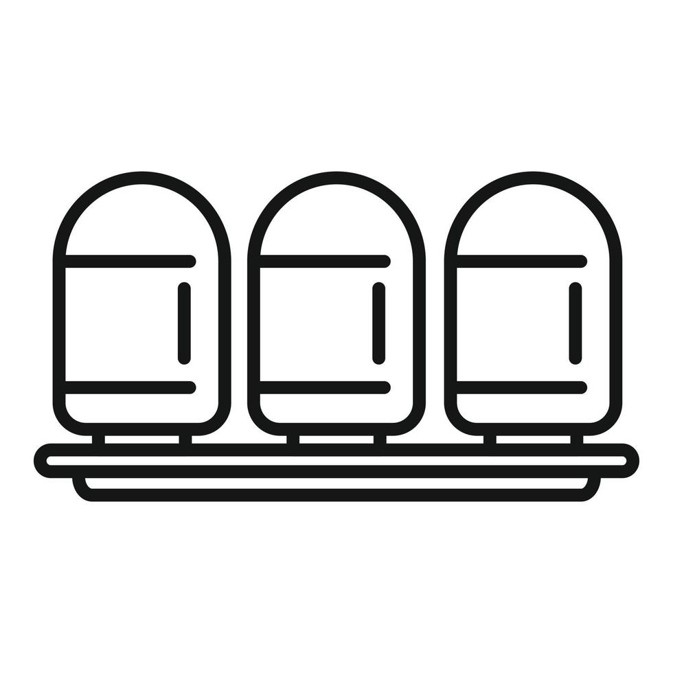 systeem water tank icoon schets vector. filter behandeling vector